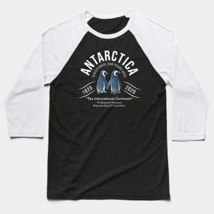 Antarctica Discovered 200 Years Ago Bicentennial with Penguins Baseball T-Shirt